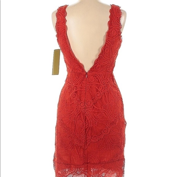 NEW Nicole Miller Embroidered Lace Bodycon Party Dress - Picture 2 of 14